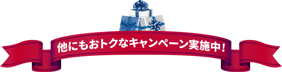 他にもお得なキャンペーン実施中！