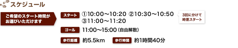 スケジュール