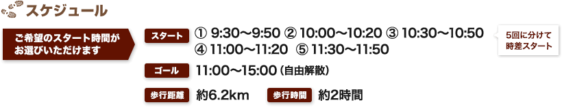 スケジュール